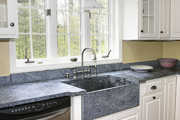 soapstone countertops in a country kitchen